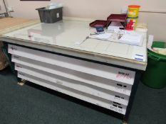 4 drawer plate storage unit