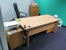 Assorted furniture to room (Manager’s office)