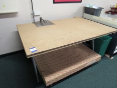 Paper table with Mitutoyo height gauge