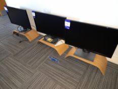 3x Dell SE2416H Monitors with Ikea Sigfinn stands