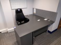 Single Person Workstation with pedestal and single person operator's chair (to first floor office)