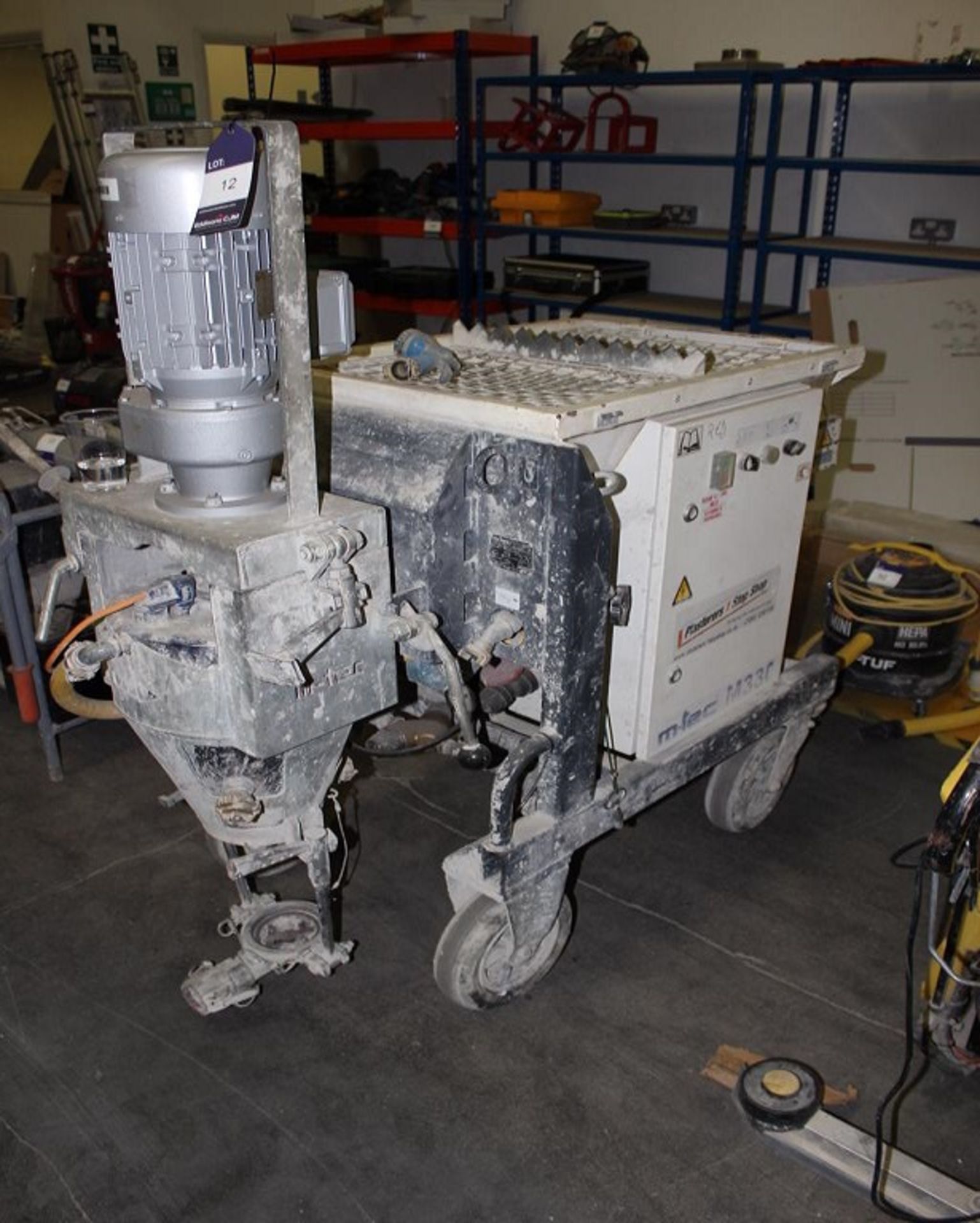 M-Tec Mischpumpe M330 plaster pump, serial number 40700140011 (2014) )recently fitted new drive - Image 2 of 2