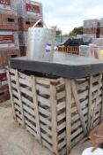 Quantity of Metal Bins to wooden crate