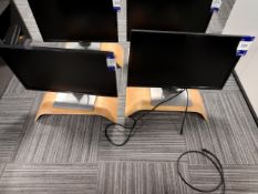 2x Dell SE2417HG LCD Monitor with Ikea Sigfinn stand