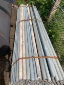 Qty 100 steel pipes 2" o/d 1.5" I/D length 8ft weight 1000kg approx.