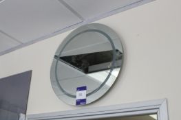 Backlit circular mirror, 500mm