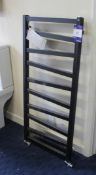 Black towel rail, 1240H x 500mm