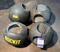 4 x Rockit double handed medicine balls, 6kg
