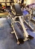 Unbadged plate loaded t-bar row bench