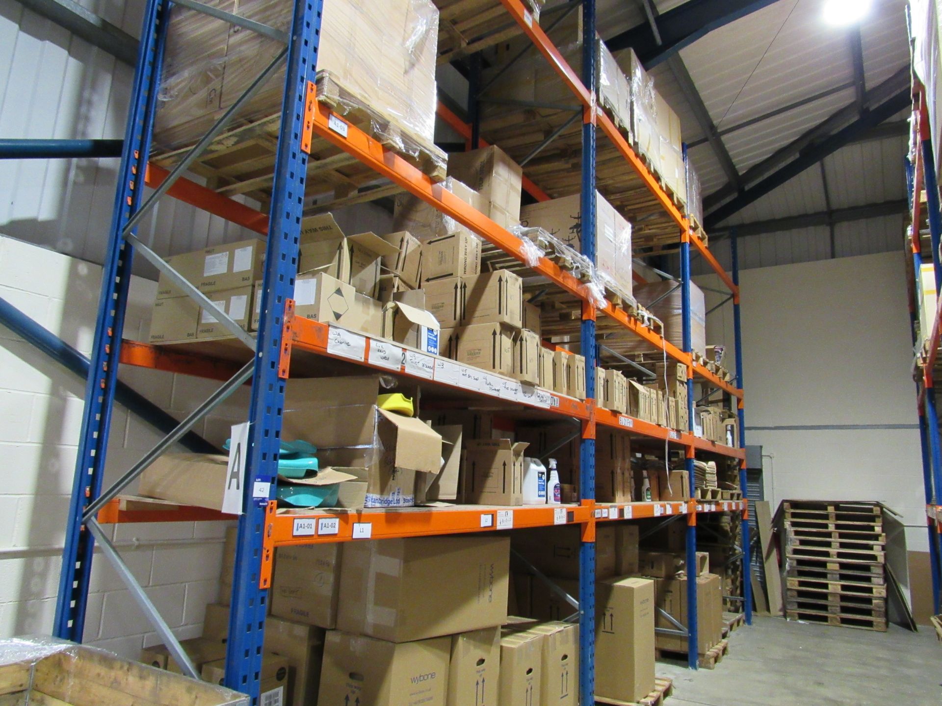 3 bays PSS Pallet Racking; 4 end frames & 24 cross - Image 2 of 3