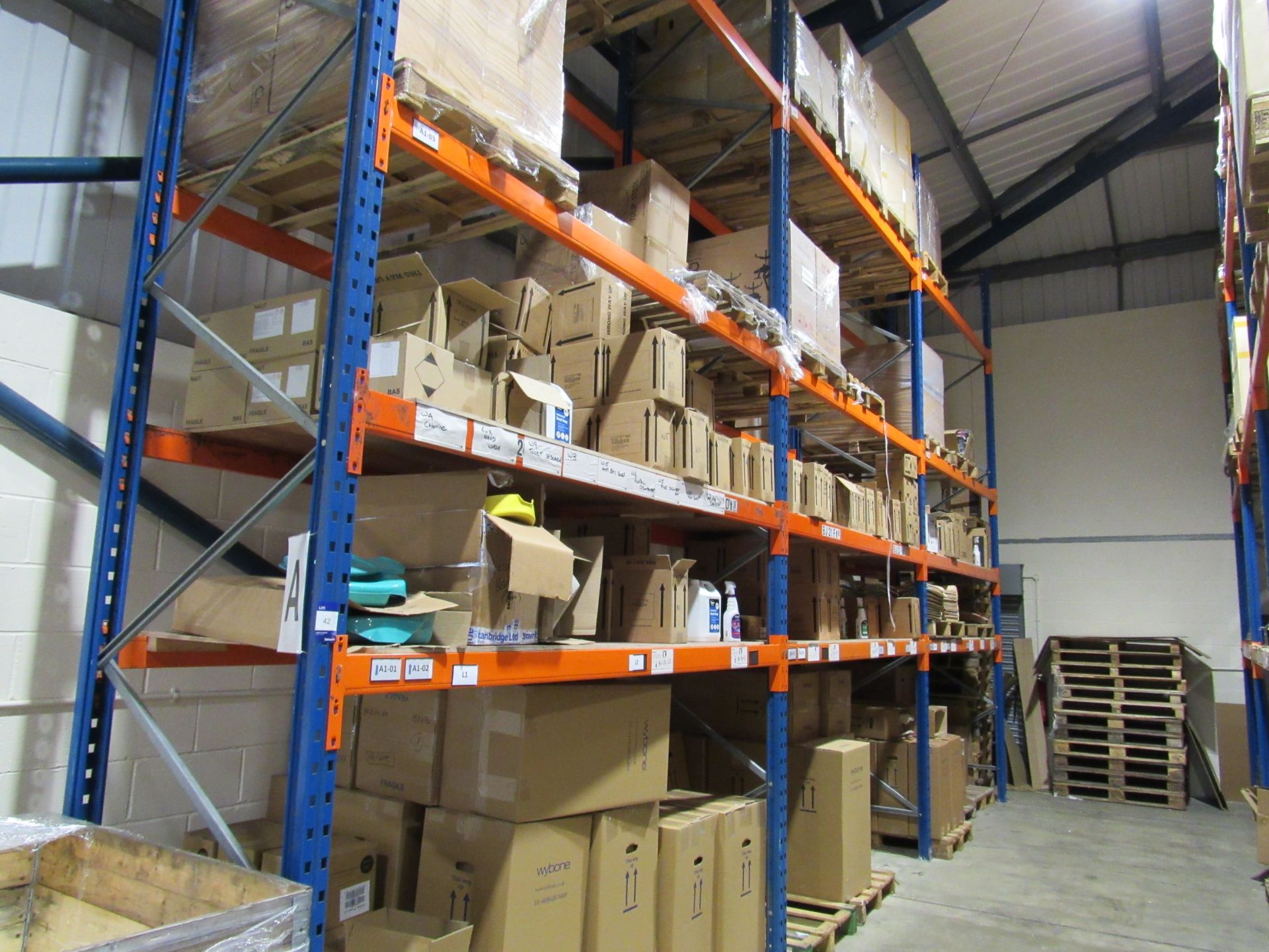 3 bays PSS Pallet Racking; 4 end frames & 24 cross - Image 3 of 3