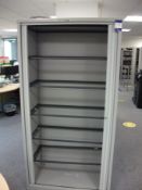 Bisley Tambour Front Cupboard, Side opening tambour cupboard with Roll Out Filing frames, overall