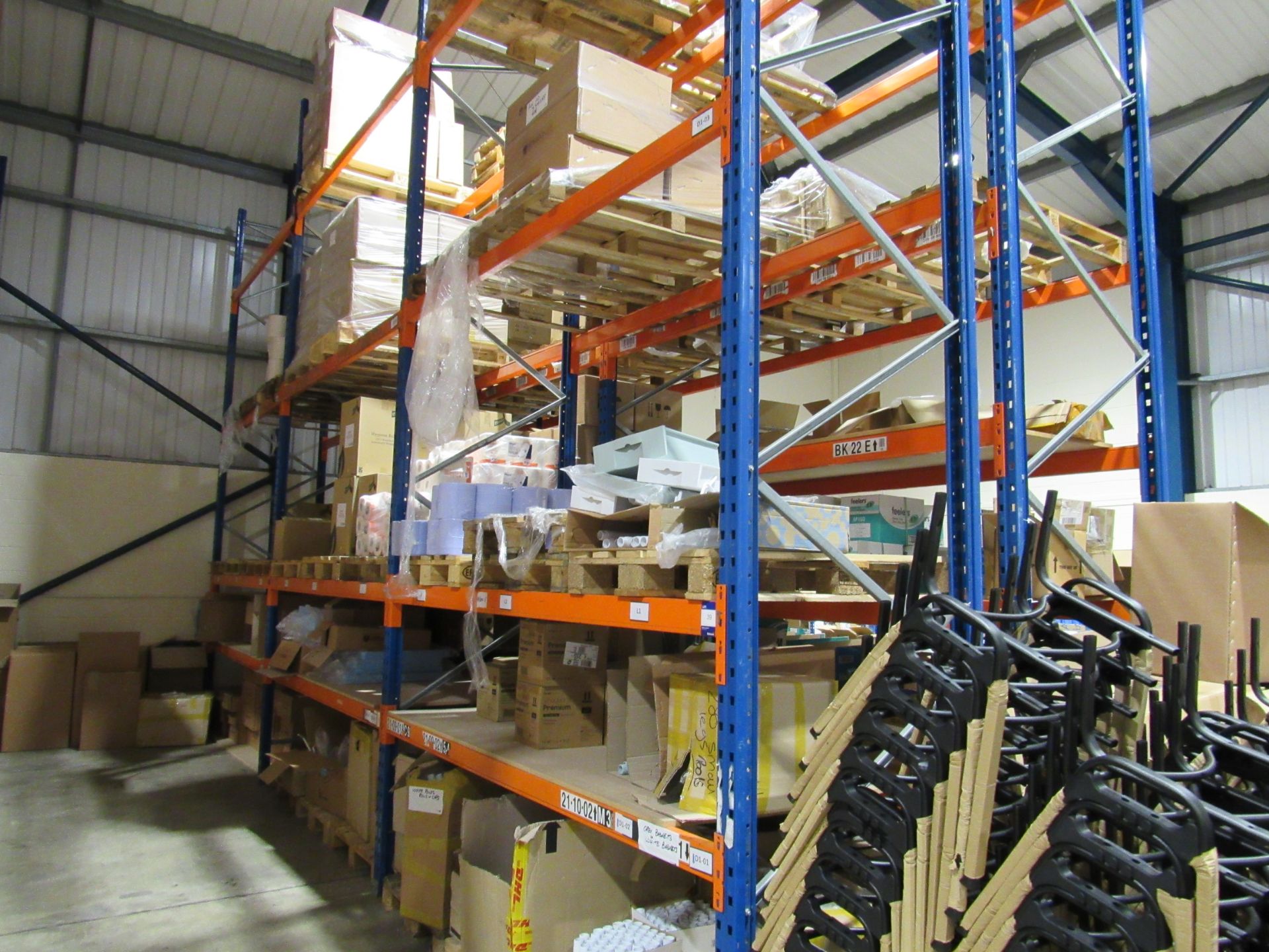 3 bays PSS Pallet Racking; 4 end frames & 24 cross - Image 2 of 3