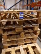 Approximately 70 Wood Euro Pallets (please note there is no forklift truck to load the pallets)