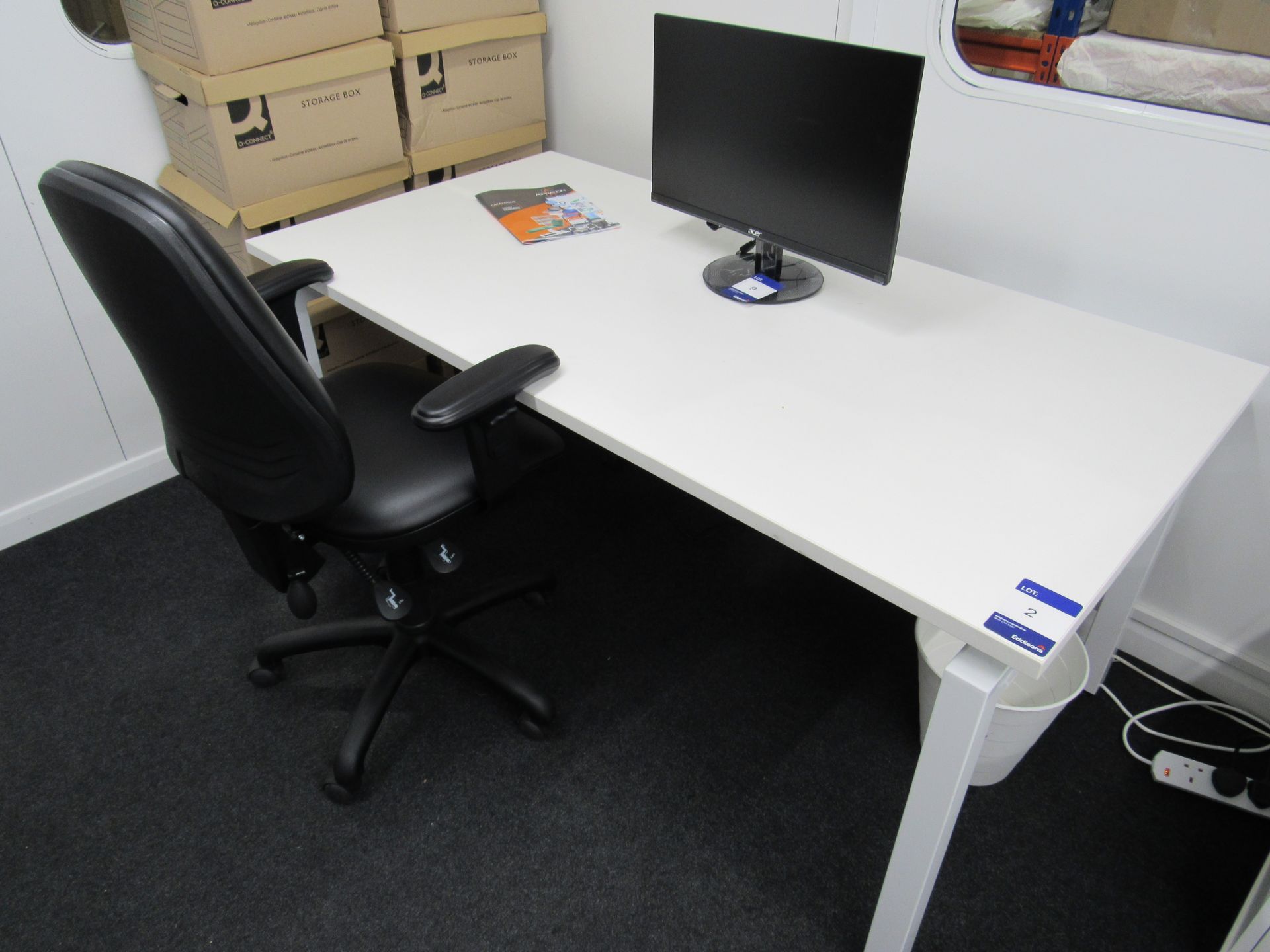 Steel framed Office Table & Chair 1600mm x 800mm