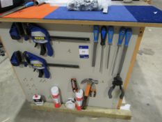 Quantity of assorted Tools to rack