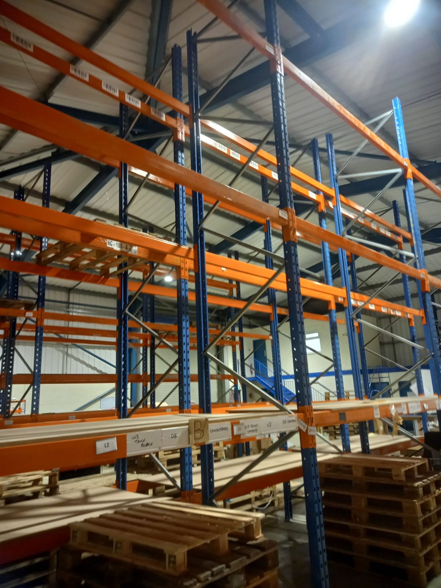 3 bays PSS Pallet Racking; 4 end frames & 18 cross