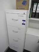 4-drawer Filing Cabinet, white