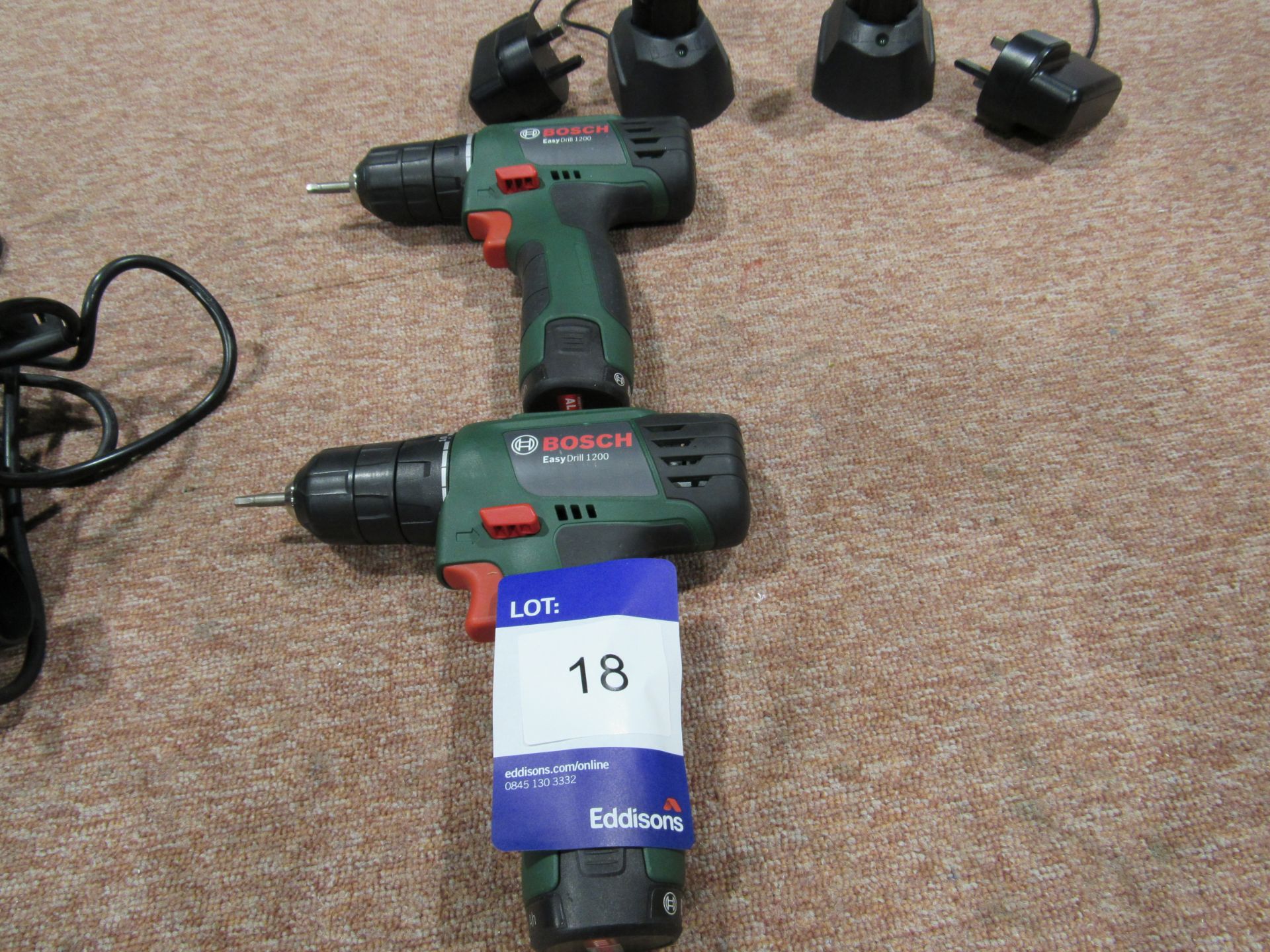 2 Bosch Easy Drill 1200 Drivers, 12v with charger - Image 2 of 2