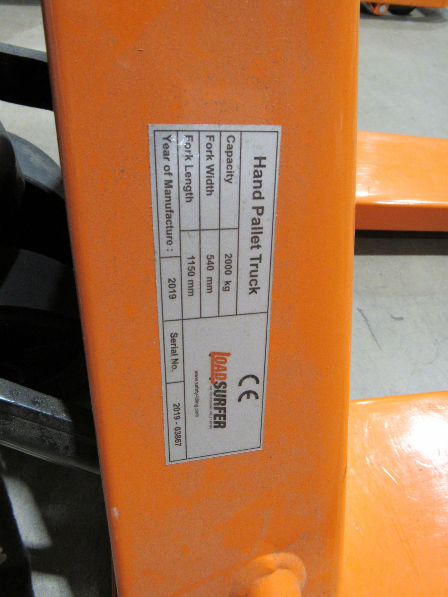 LoadSurfer 2000kg Pallet Truck - Image 3 of 3