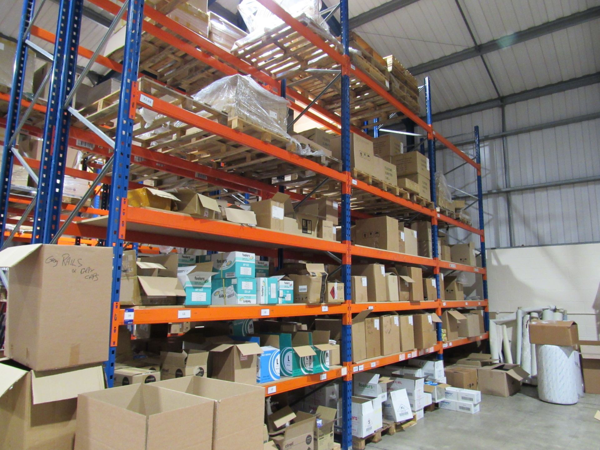 3 bays PSS Pallet Racking; 4 end frames & 20 cross - Image 3 of 4