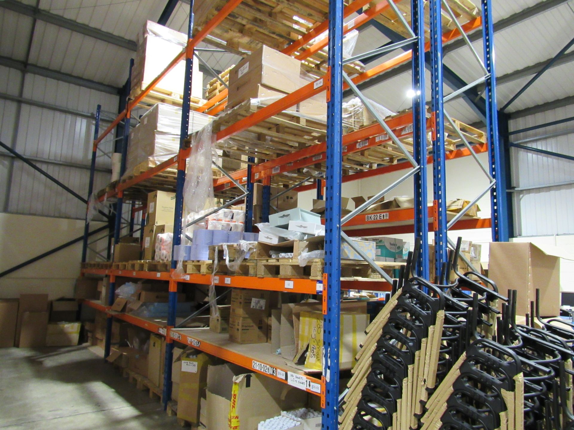 3 bays PSS Pallet Racking; 4 end frames & 24 cross - Image 3 of 3