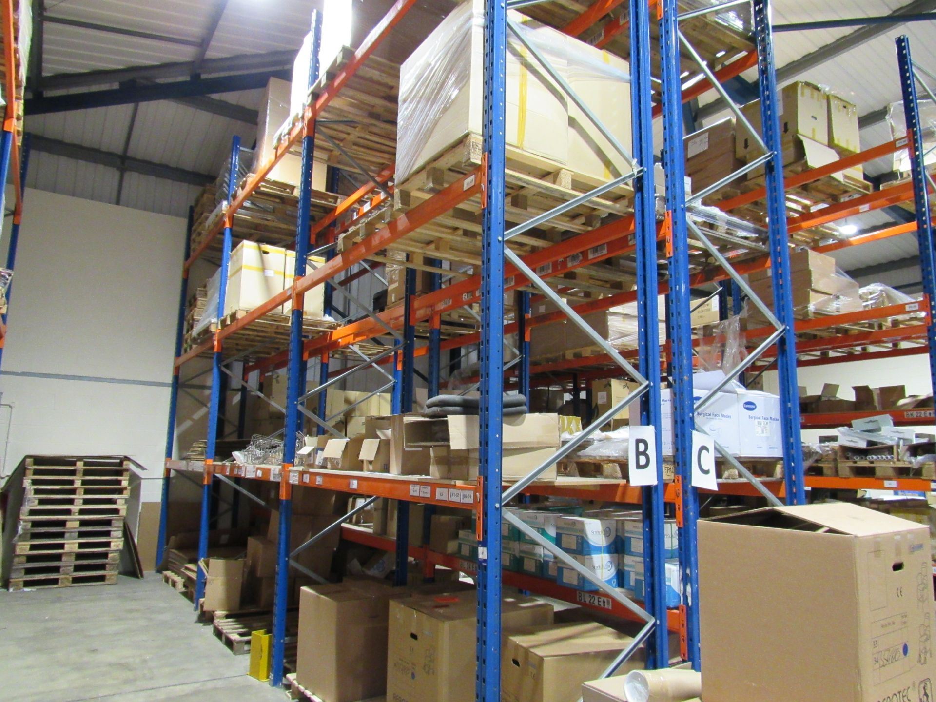 3 bays PSS Pallet Racking; 4 end frames & 18 cross - Image 2 of 3