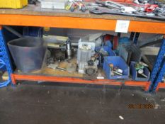 Work bench with contents
