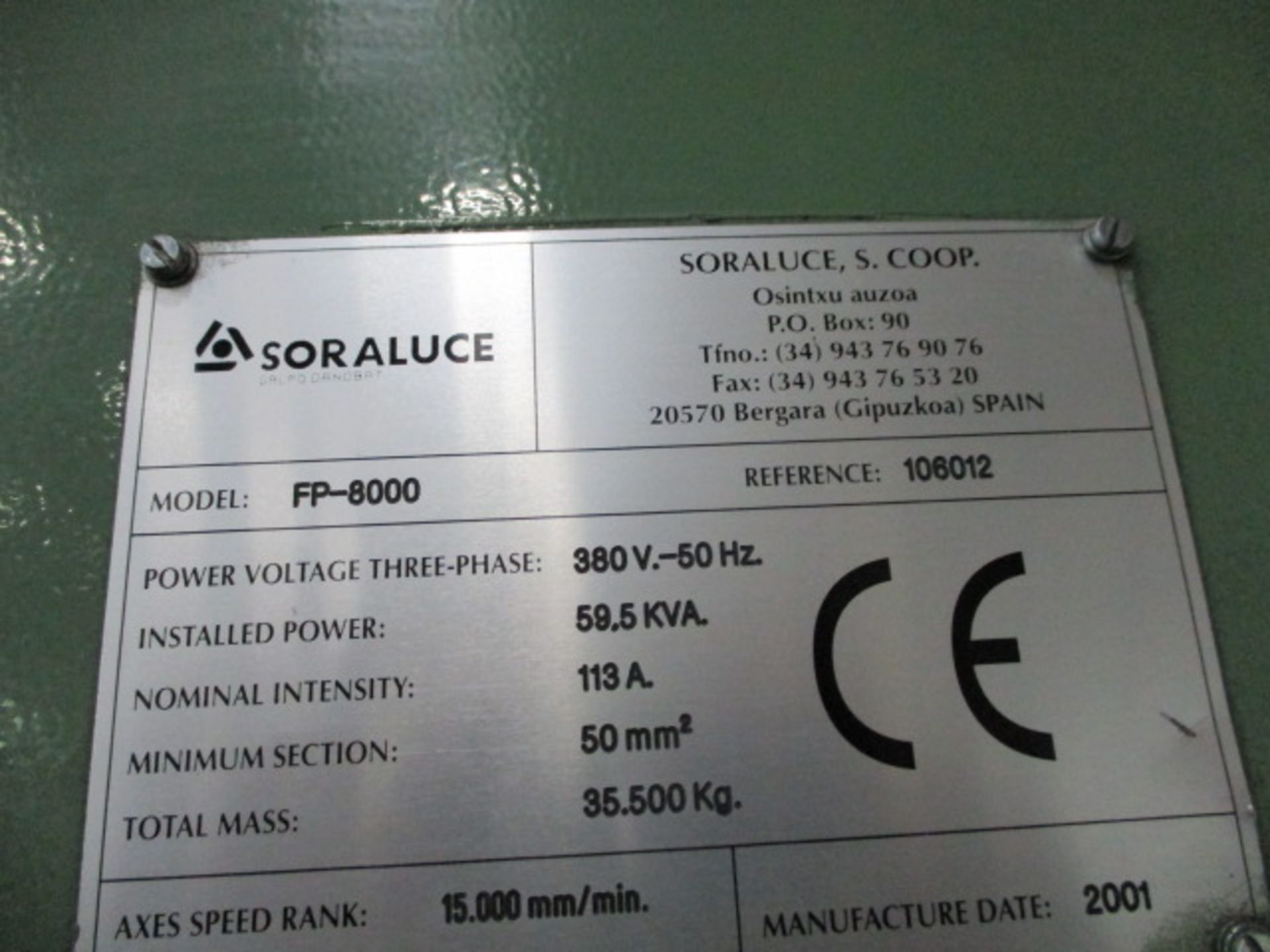 Soraluce FP-8000 Travelling Column Floor Type Milling Machine (2001) - Image 24 of 36