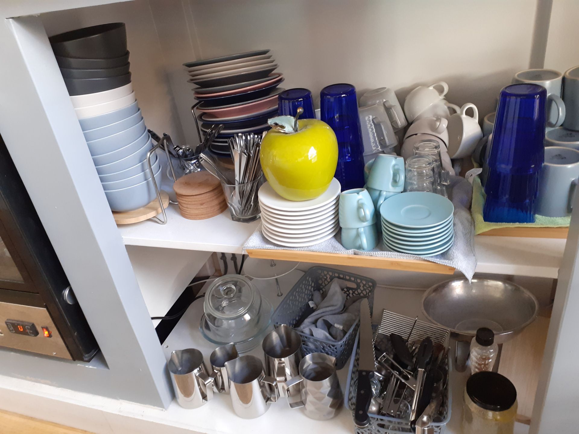 Quantity of Crockery, Cutlery, Glassware & Storage Jars to Shelving - Image 3 of 3