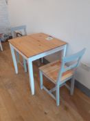 Timber Table & 2 Chairs