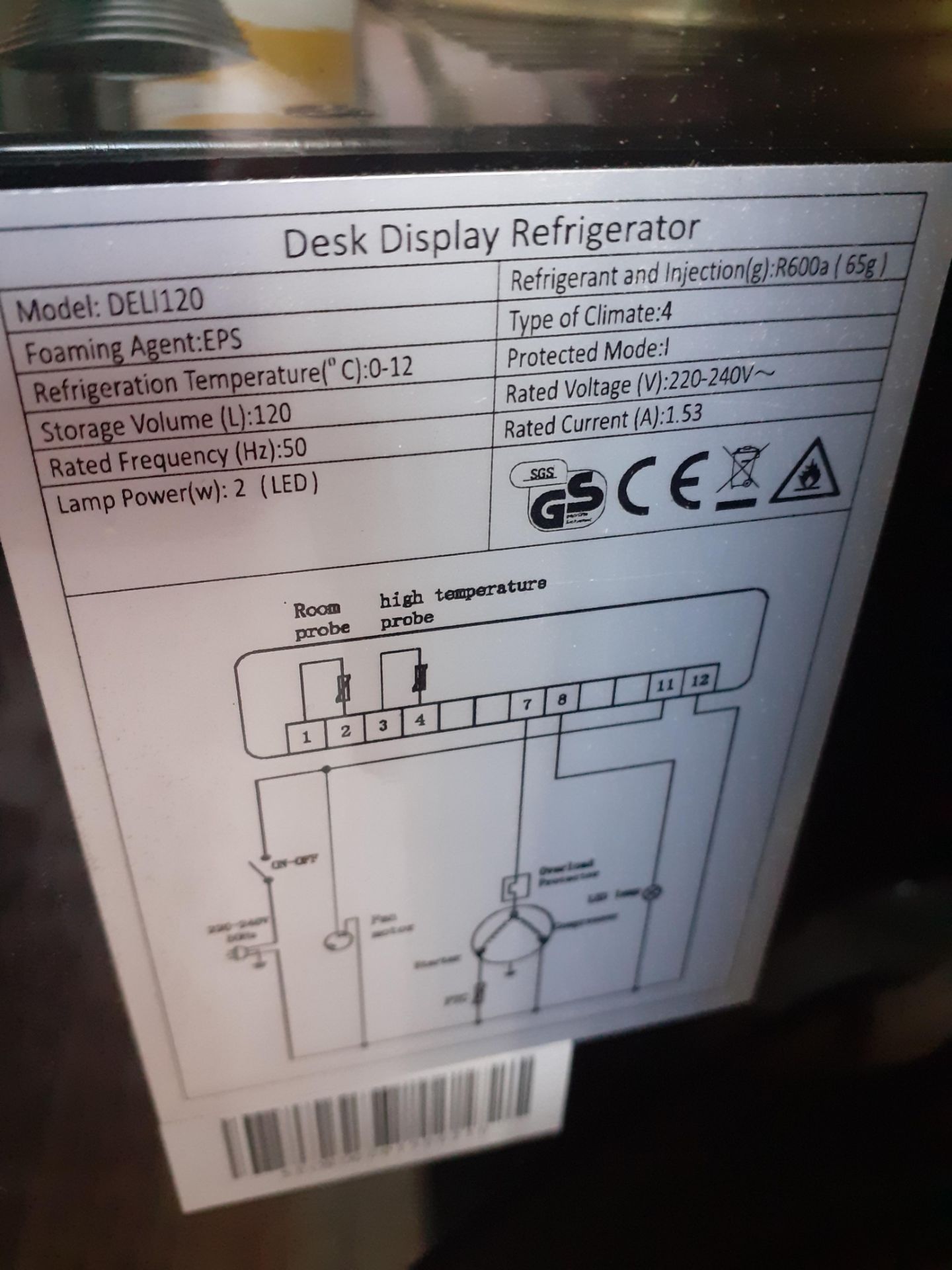 Adexa Deli120 Counter Display Chiller - Image 4 of 4