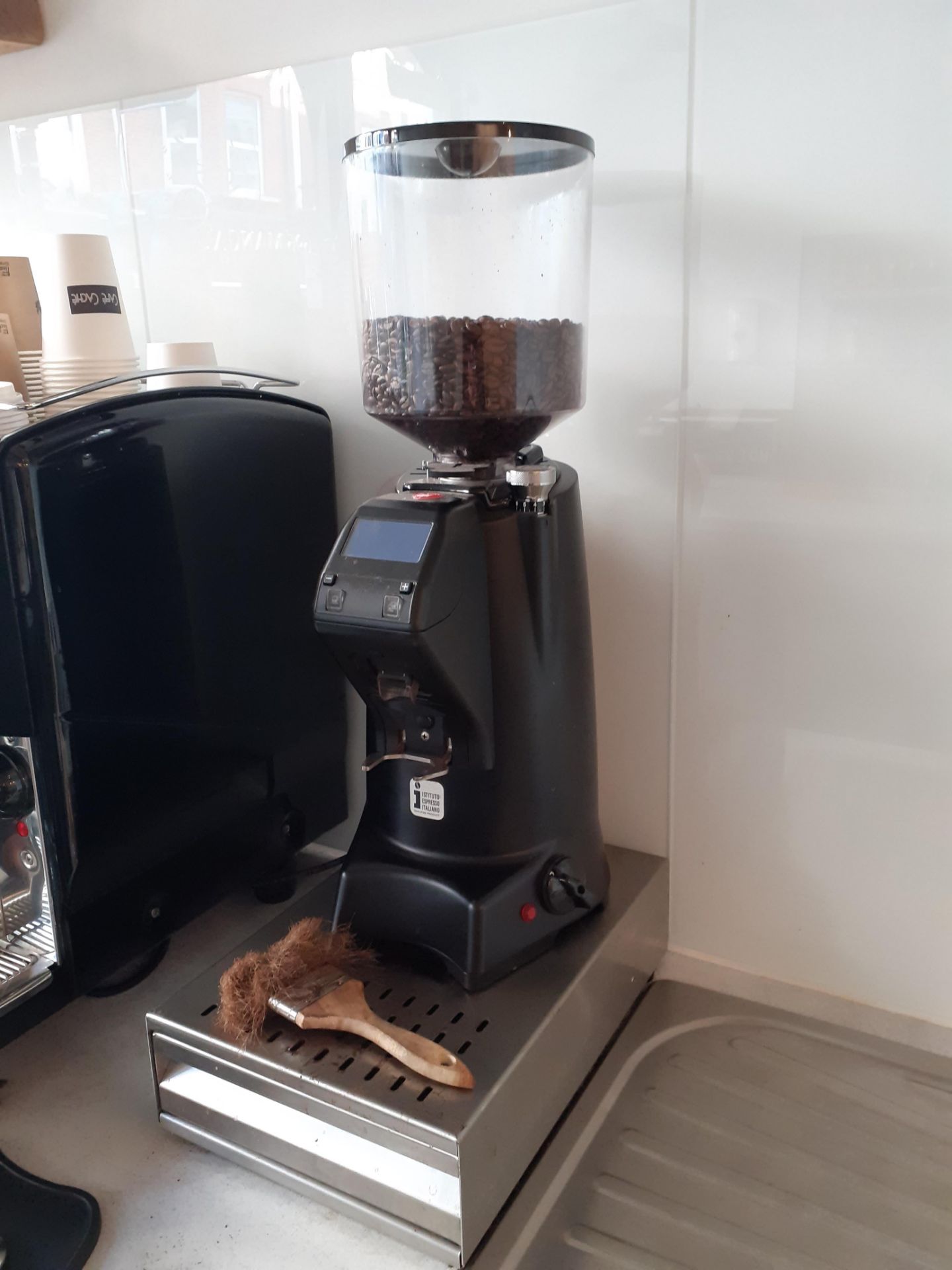 Eureka Zenith Coffee Grinder with Stainless Steel Coffee Drawer