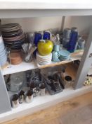 Quantity of Crockery, Cutlery, Glassware & Storage Jars to Shelving