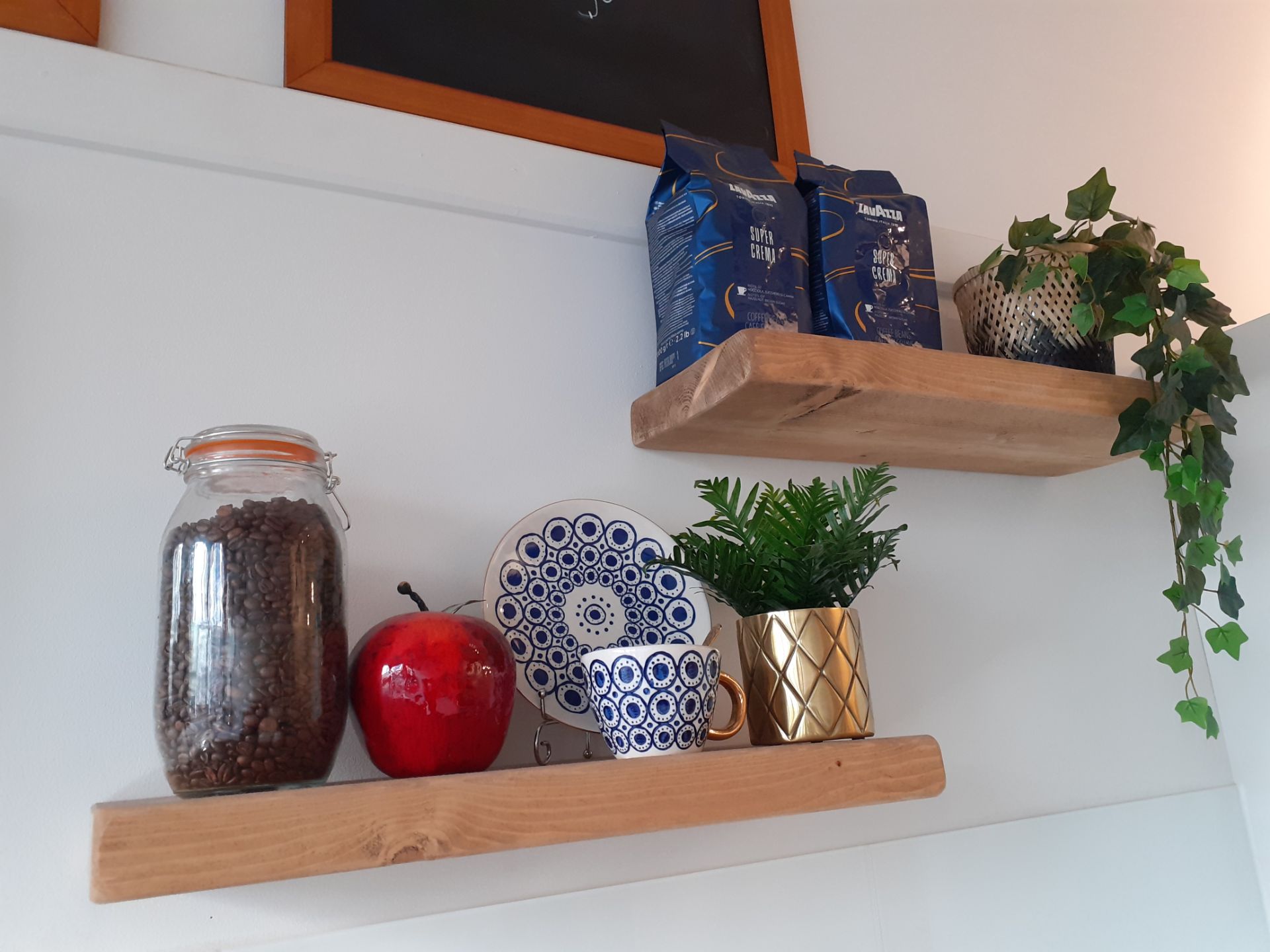 3 Blackboards & Contents of Four Shelves to include Lavazza Coffee Beans, Storage Jars, Ornaments - Image 3 of 3