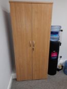 2- Tall double door cupboards (collection from Chester)