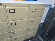 2 4 Drawer Filing Cabinet Grey – (Located in York)