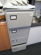 4 Drawer Filing Cabinet Grey – (Located in York)