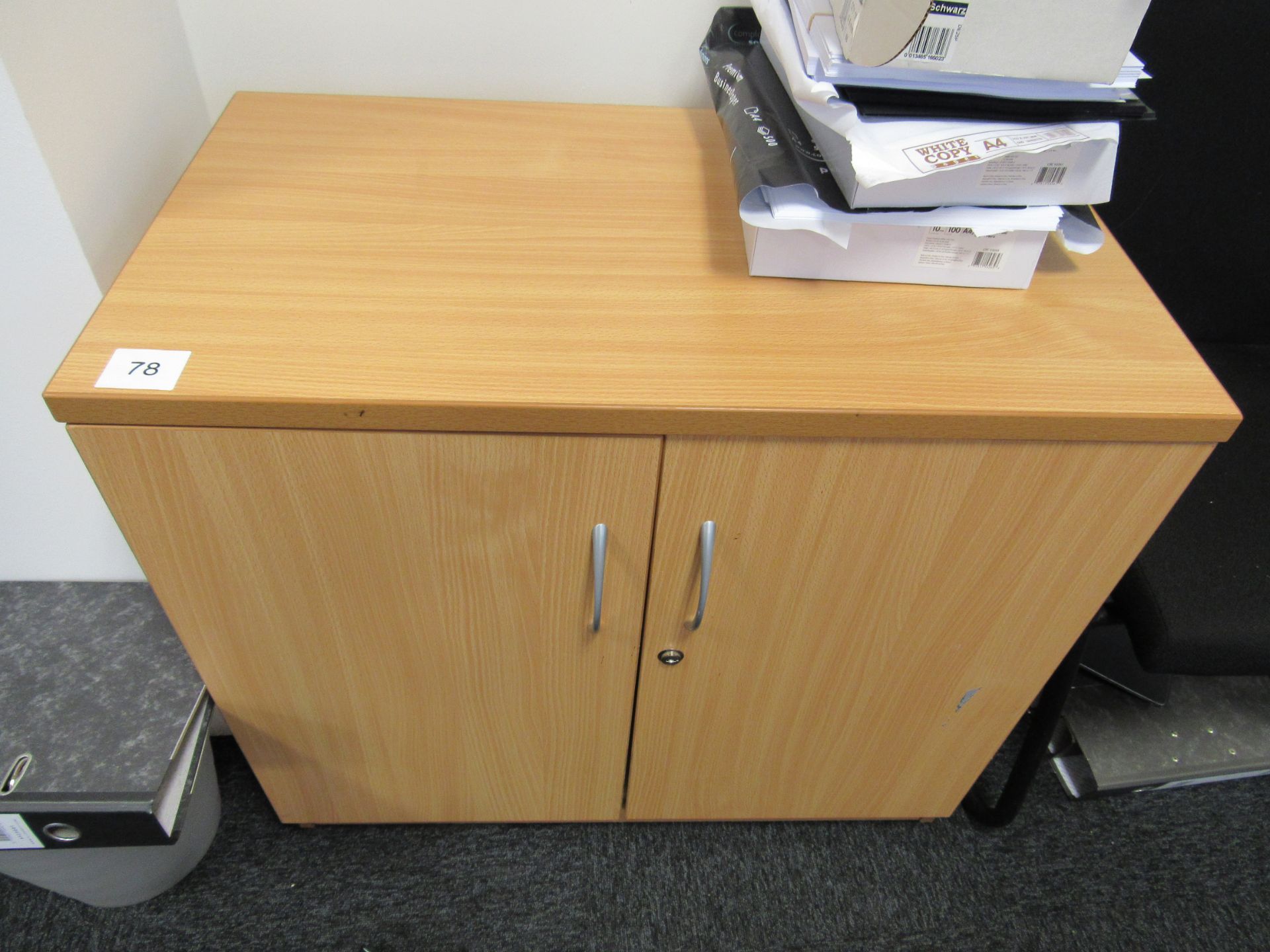 Beech Effect Double Door Cupboard – (Located in York) - Image 2 of 2