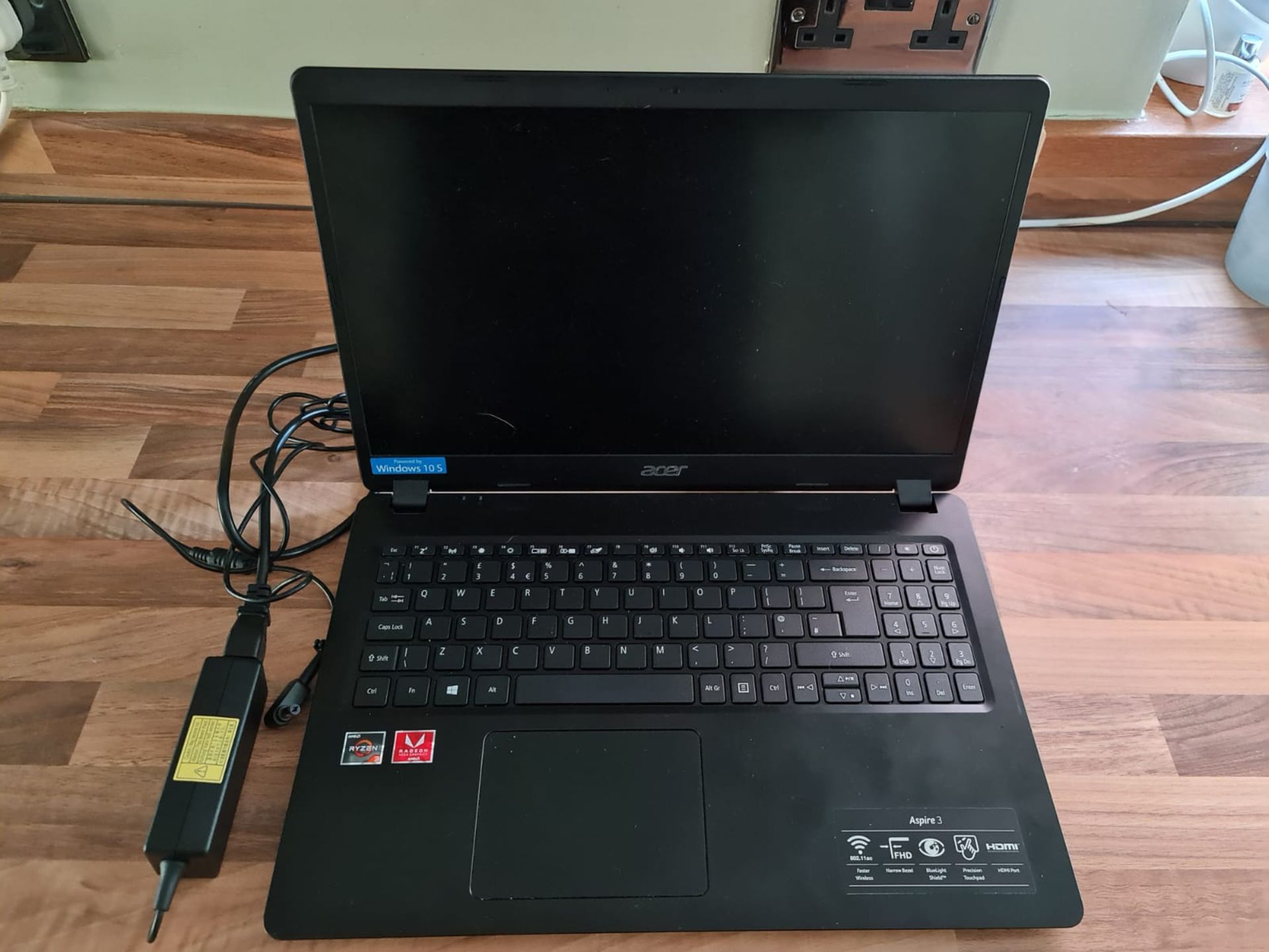 Acer Aspire 3 model N19C1 laptop computer, serial number NXHH8EK00301702D0F36400 with charger