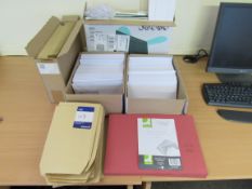 Quantity of Various Envelopes and Folders