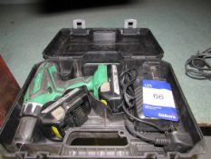 Hitachi DV18DGL 18v Cordless Drill with 2 batteries charger and case