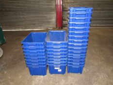 30 Blue Plastic Crates