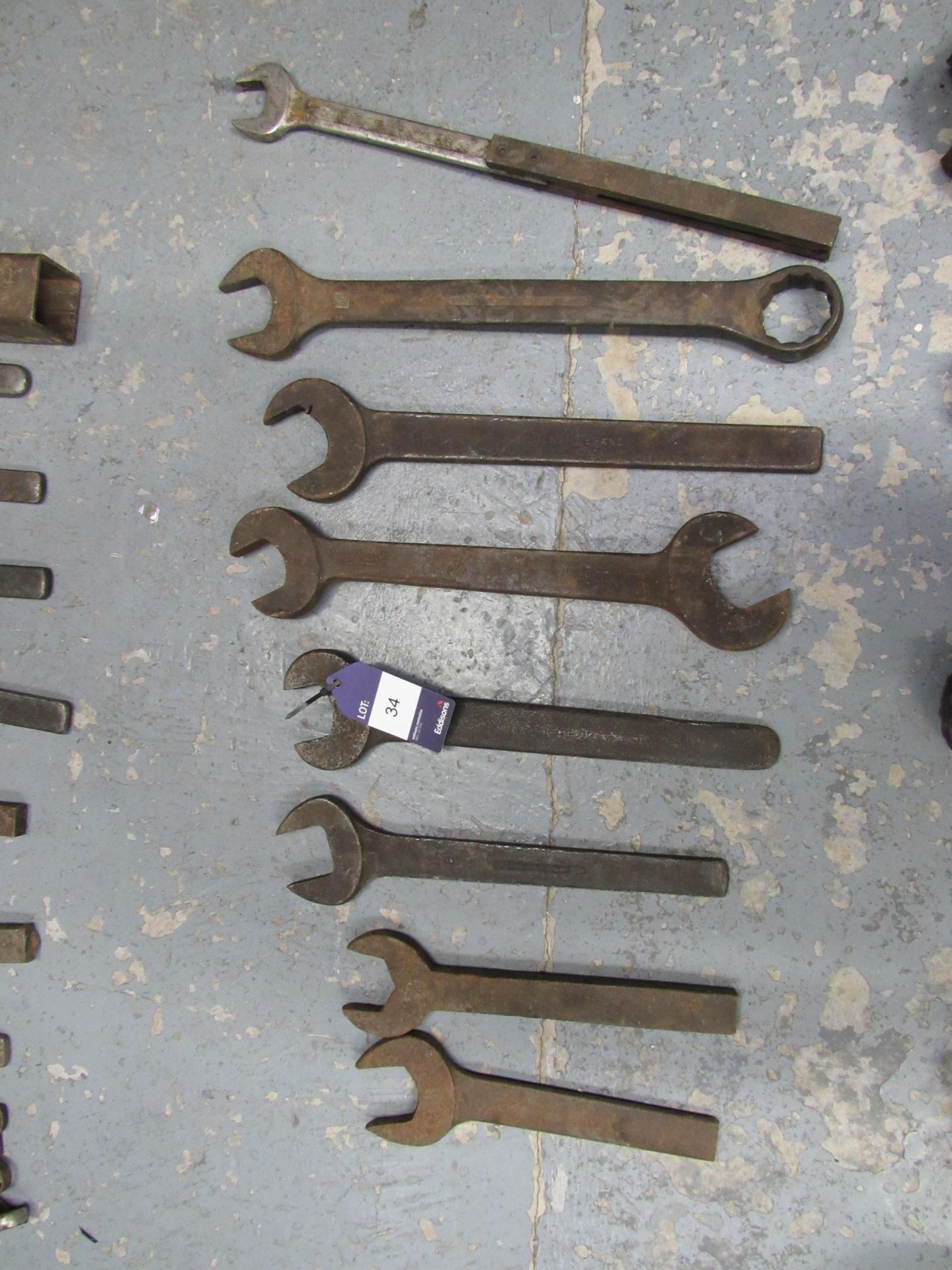 8 Various Heavy Duty Spanners - Image 2 of 2