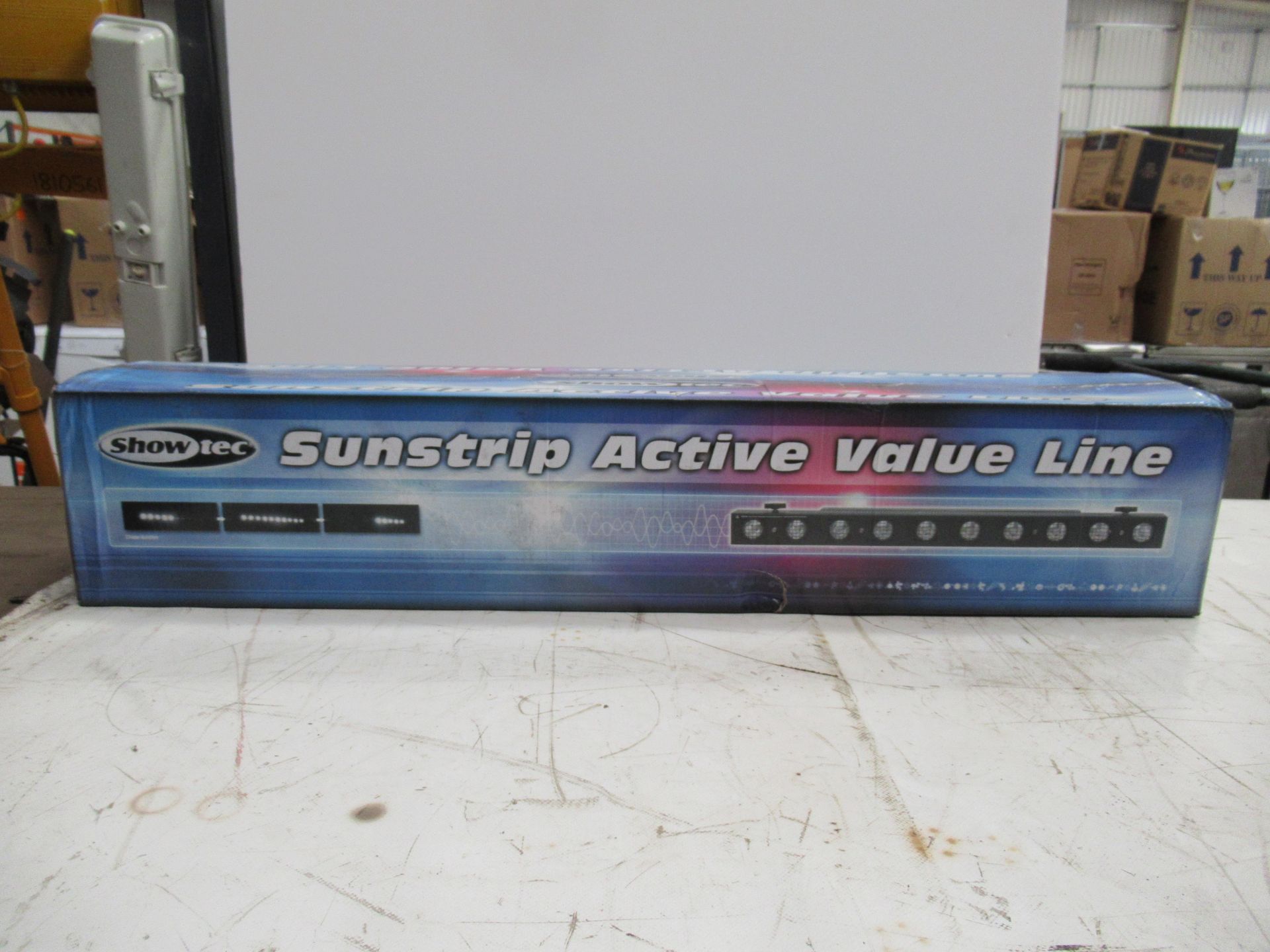 BNIB Showtech Sunstrip Active Value Line with 10 x 50W Halogen GU10 Lamps