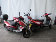3x Motorini GP125i motorbikes