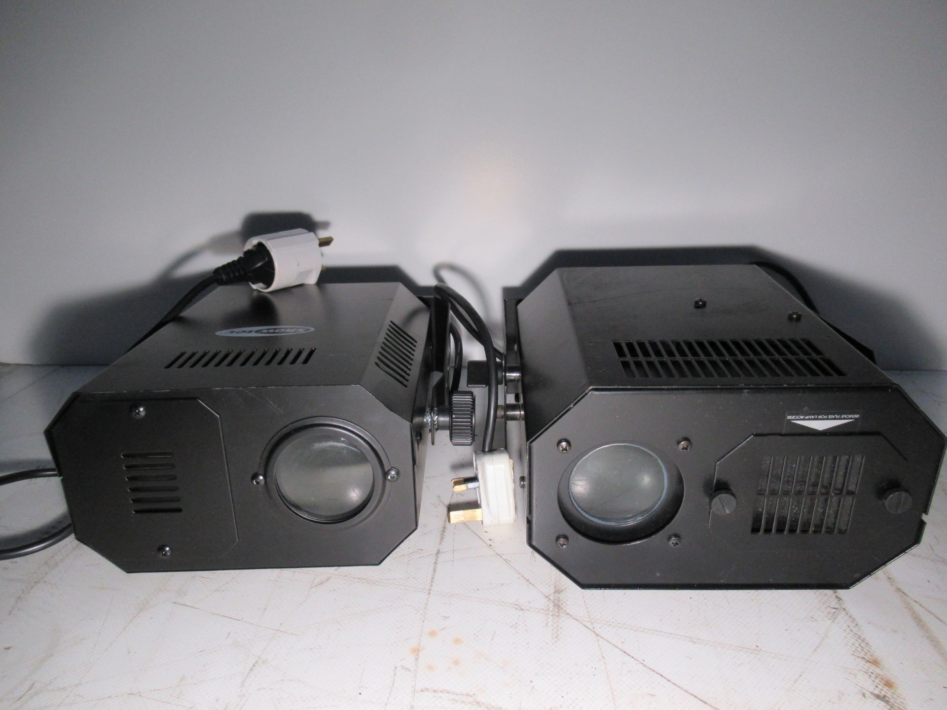 2 x Showtech Orion Lighting Effects in Flight Cases