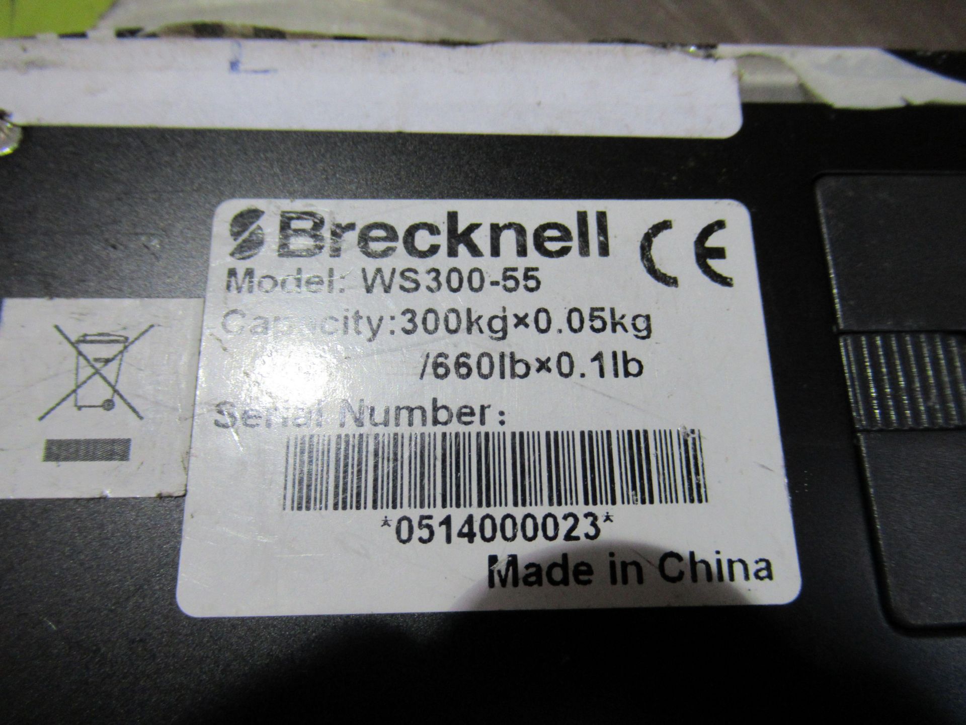 Brecknell WS300-55 Stainless Steel Weighing Scales - Image 3 of 3