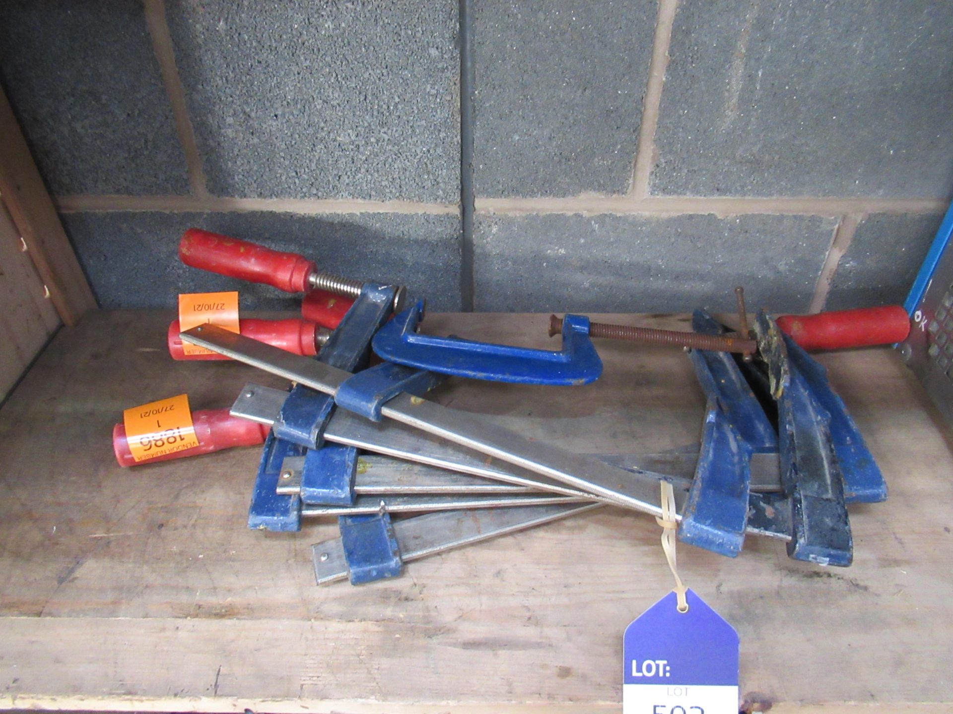 6 x Various G-Clamps