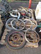 2 x Pallets to contatin a Qty of Motorbike Spares